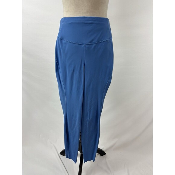 Lululemon Leggings Bright Blue 4 Skinny Pocket Drawstring Stretch Raw Hem - Picture 1 of 11